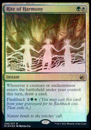 Rite of Harmony [Innistrad: Midnight Hunt Prerelease Promos] - Trinity Hobby