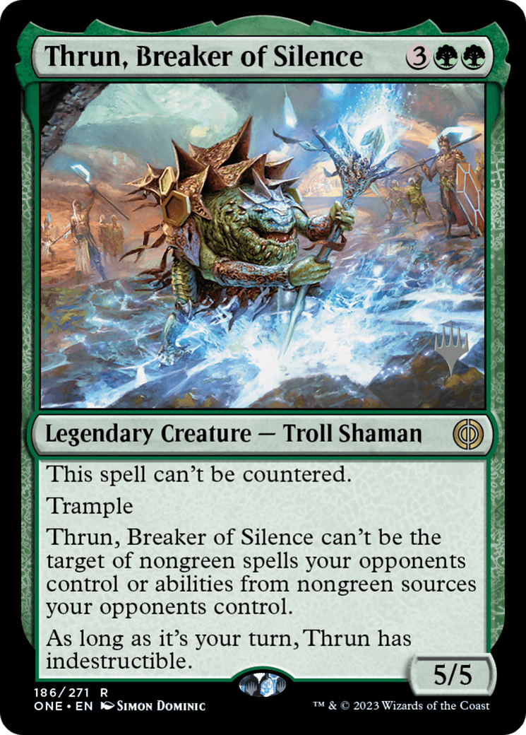 Thrun, Breaker of Silence (Promo Pack) [Phyrexia: All Will Be One Promos] - Trinity Hobby