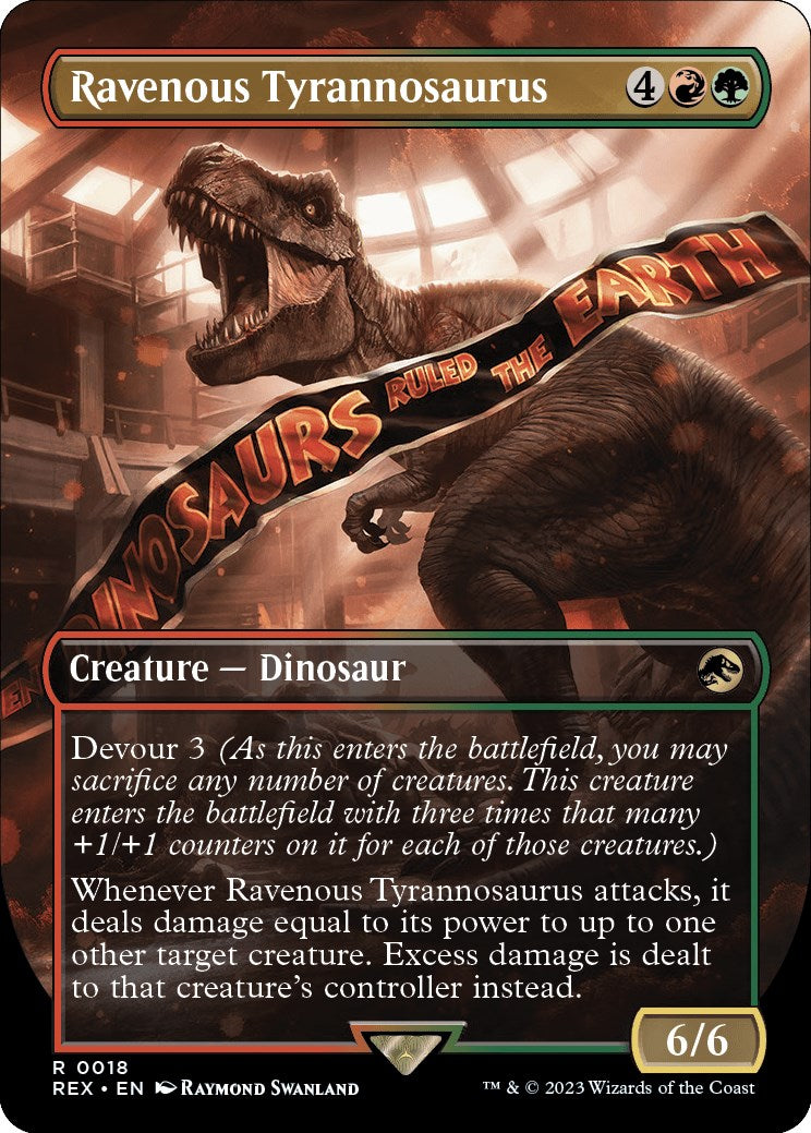 Ravenous Tyrannosaurus (Borderless) [Jurassic World Collection] - Trinity Hobby