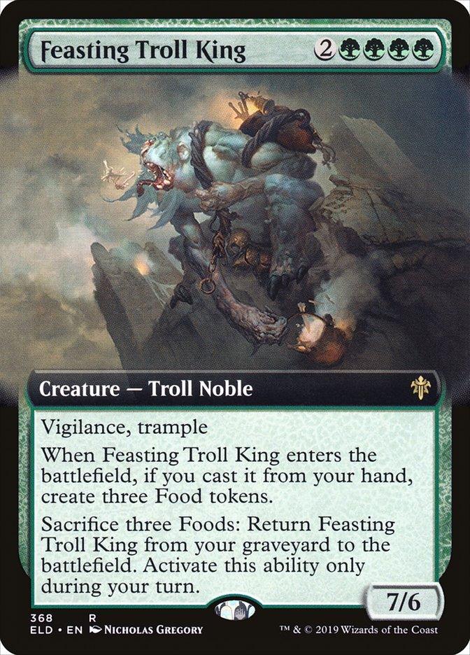 Feasting Troll King (Extended Art) [Throne of Eldraine] - Trinity Hobby