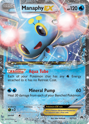 Manaphy EX (32/122) [XY: BREAKpoint] - Trinity Hobby