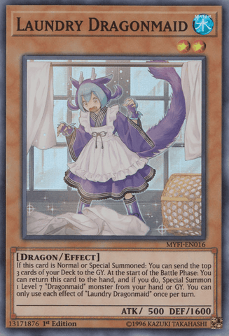 Laundry Dragonmaid [MYFI-EN016] Super Rare - Trinity Hobby