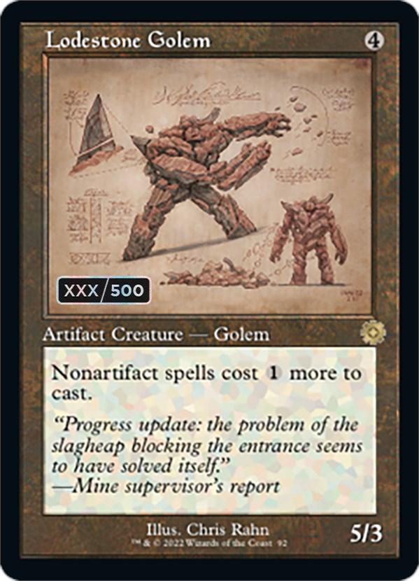 Lodestone Golem (Retro Schematic) (Serialized) [The Brothers' War Retro Artifacts] - Trinity Hobby