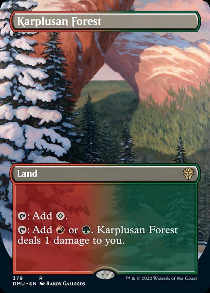 Karplusan Forest (Borderless Alternate Art) [Dominaria United] - Trinity Hobby