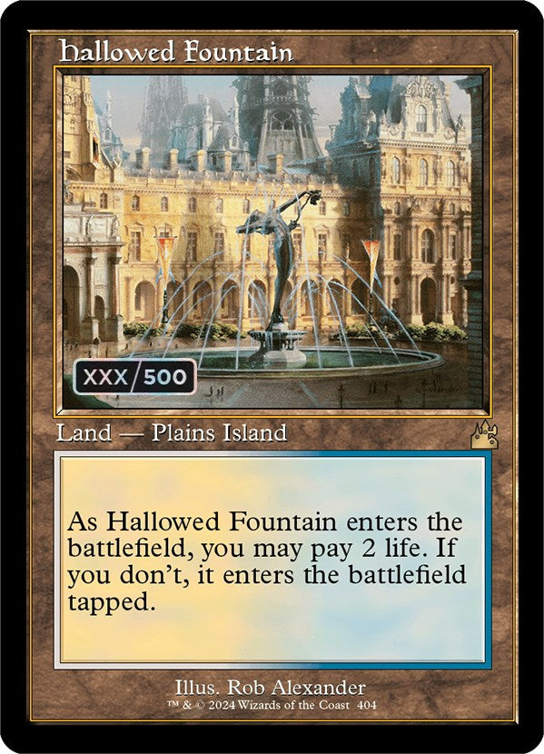 Hallowed Fountain (Retro) (Serialized) [Ravnica Remastered] - Trinity Hobby