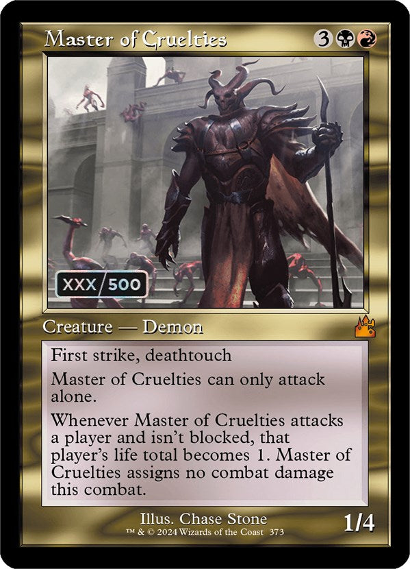 Master of Cruelties (Retro) (Serialized) [Ravnica Remastered] - Trinity Hobby
