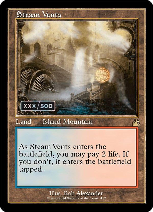 Steam Vents (Retro) (Serialized) [Ravnica Remastered] - Trinity Hobby