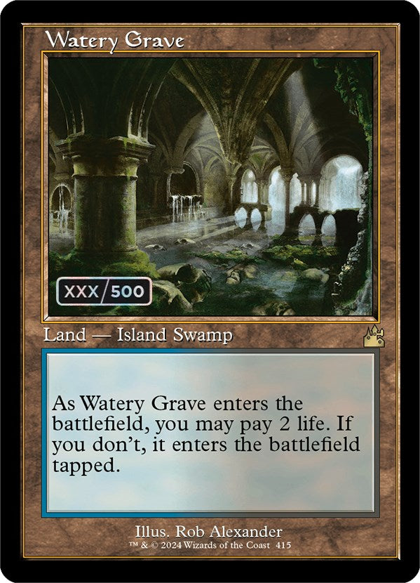 Watery Grave (Retro) (Serialized) [Ravnica Remastered] - Trinity Hobby