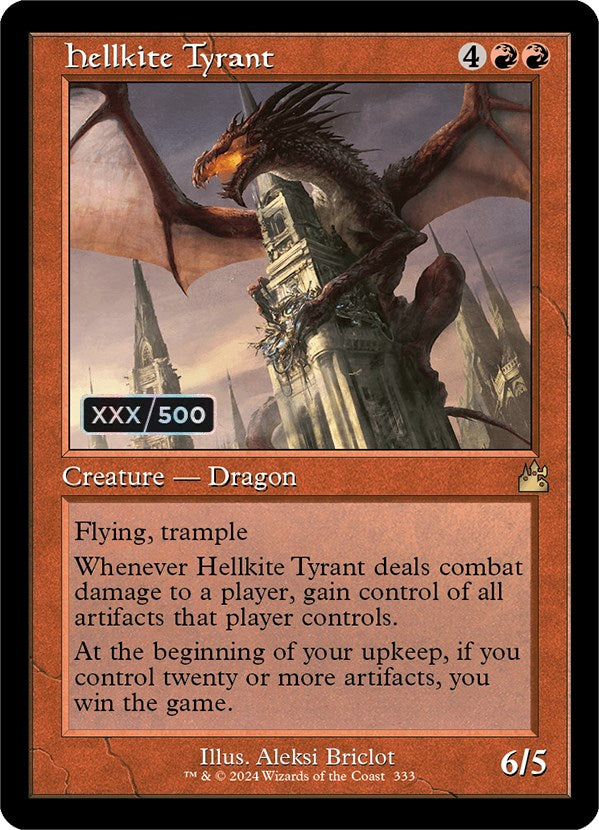 Hellkite Tyrant (Retro) (Serialized) [Ravnica Remastered] - Trinity Hobby