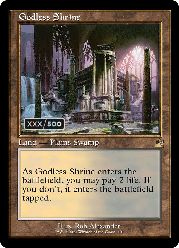 Godless Shrine (Retro) (Serialized) [Ravnica Remastered] - Trinity Hobby