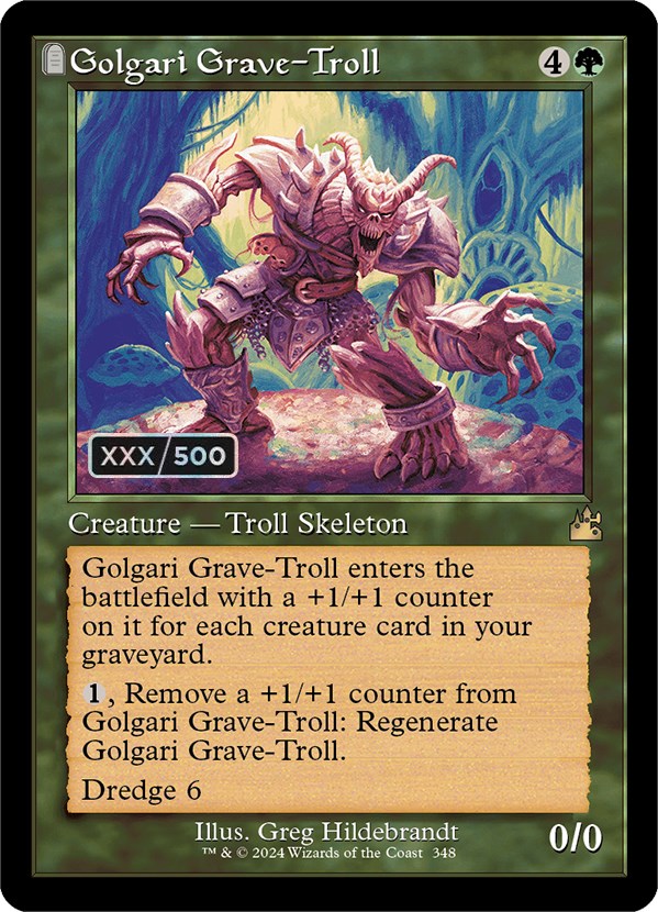 Golgari Grave-Troll (Retro) (Serialized) [Ravnica Remastered] - Trinity Hobby