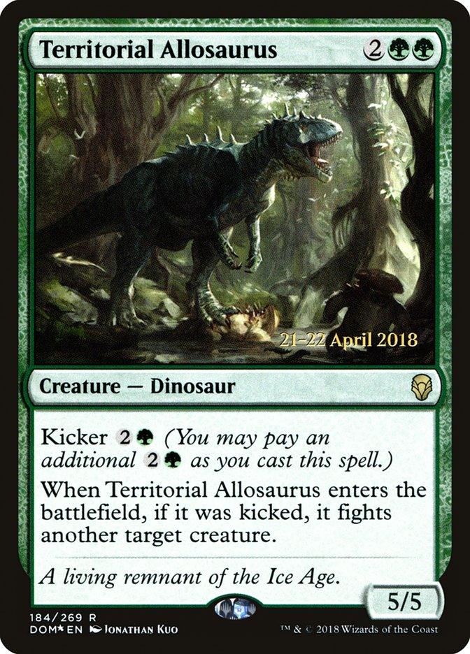 Territorial Allosaurus [Dominaria Prerelease Promos] - Trinity Hobby