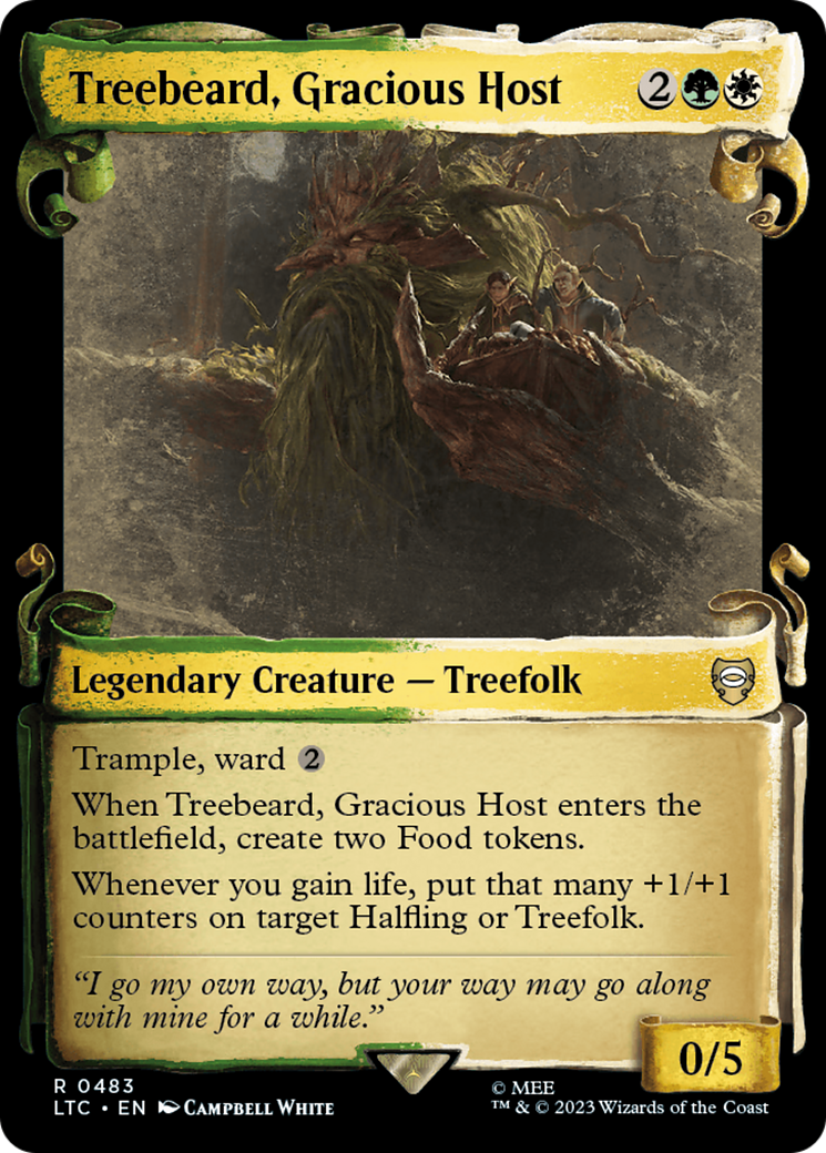 Treebeard, Gracious Host [The Lord of the Rings: Tales of Middle-Earth Commander Showcase Scrolls] - Trinity Hobby