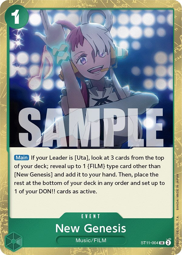 New Genesis (ST11-004) - [Starter Deck 11: Uta] Foil - Trinity Hobby