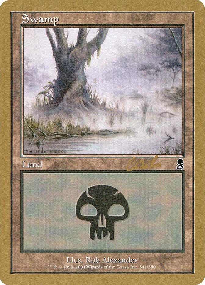 Swamp (cr341) (Carlos Romao) [World Championship Decks 2002] - Trinity Hobby