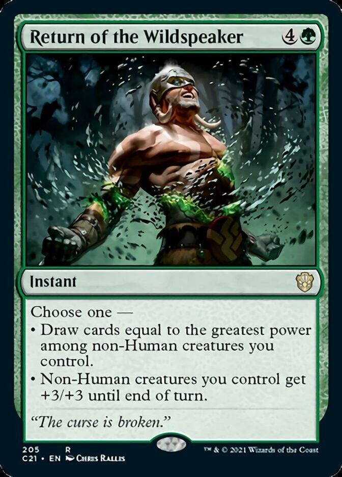 Return of the Wildspeaker [Commander 2021] - Trinity Hobby
