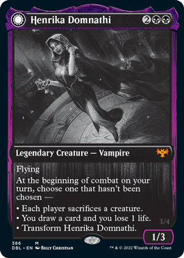 Henrika Domnathi // Henrika, Infernal Seer [Innistrad: Double Feature] - Trinity Hobby
