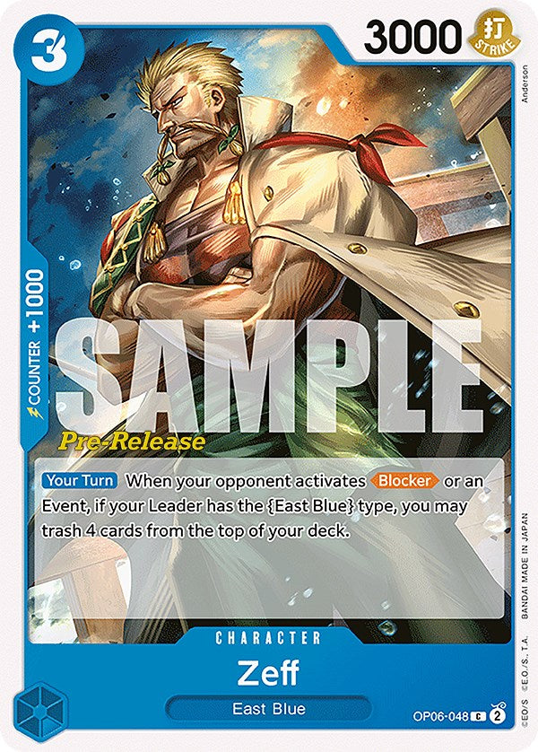 Zeff (OP06-048) - [Wings of the Captain Pre-Release Cards] - Trinity Hobby
