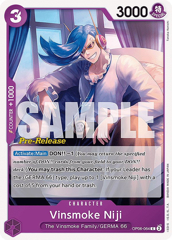 Vinsmoke Niji (064) (OP06-064) - [Wings of the Captain Pre-Release Cards] - Trinity Hobby