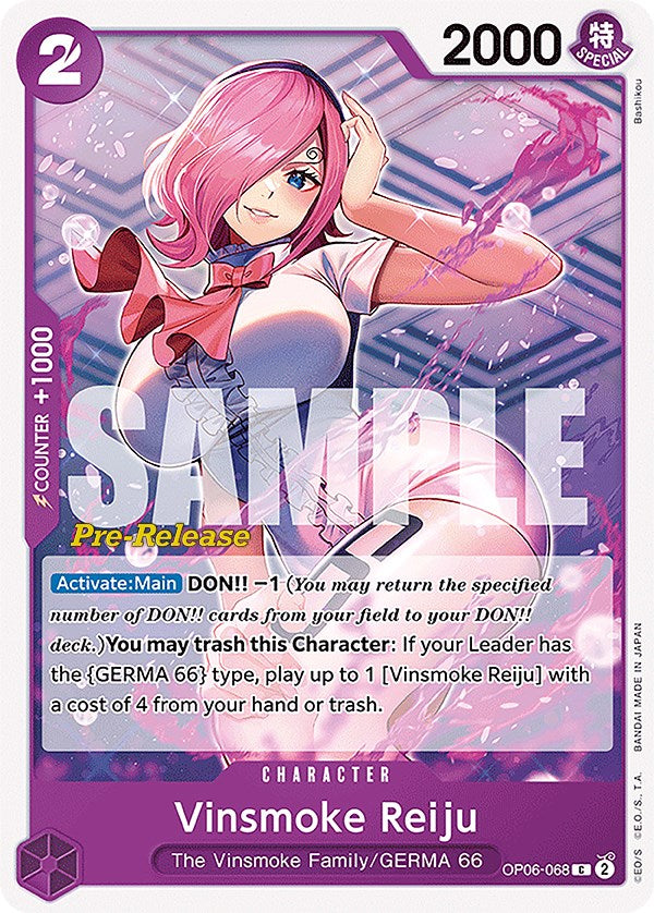 Vinsmoke Reiju (068) (OP06-068) - [Wings of the Captain Pre-Release Cards] - Trinity Hobby
