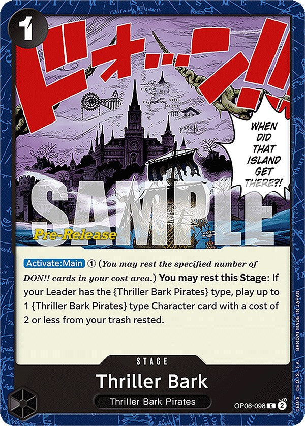Thriller Bark (OP06-098) - [Wings of the Captain Pre-Release Cards] - Trinity Hobby