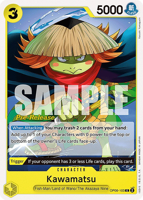 Kawamatsu (OP06-103) - [Wings of the Captain Pre-Release Cards] - Trinity Hobby