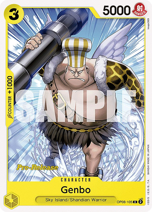 Genbo (OP06-105) - [Wings of the Captain Pre-Release Cards] - Trinity Hobby