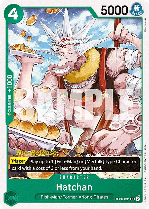 Hatchan (OP06-031) - [Wings of the Captain Pre-Release Cards] - Trinity Hobby