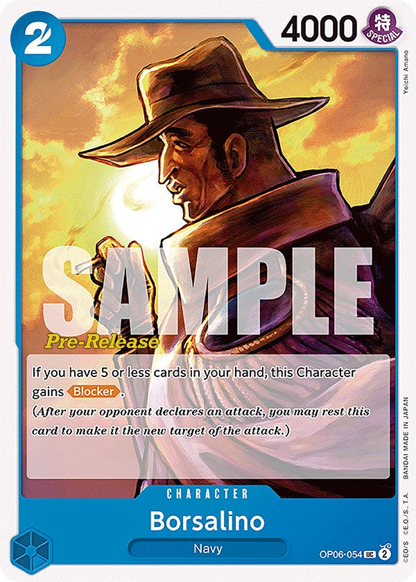 Borsalino (OP06-054) - [Wings of the Captain Pre-Release Cards] - Trinity Hobby