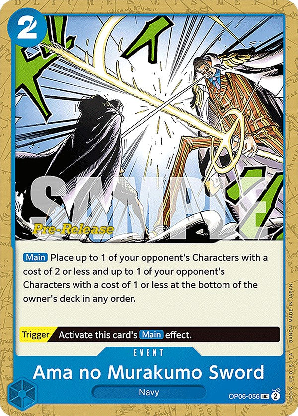 Ama no Murakumo Sword (OP06-056) - [Wings of the Captain Pre-Release Cards] - Trinity Hobby