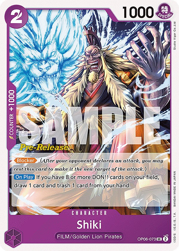 Shiki (OP06-073) - [Wings of the Captain Pre-Release Cards] - Trinity Hobby