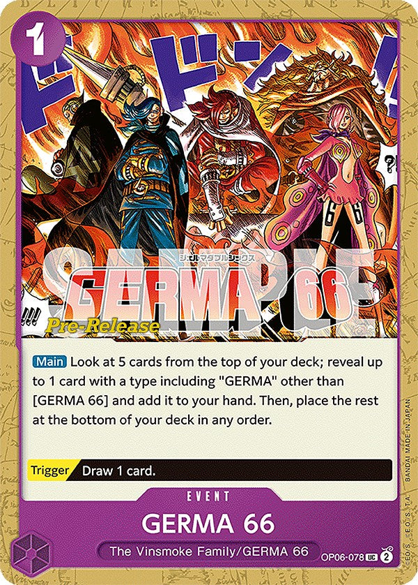 GERMA 66 (OP06-078) - [Wings of the Captain Pre-Release Cards] - Trinity Hobby