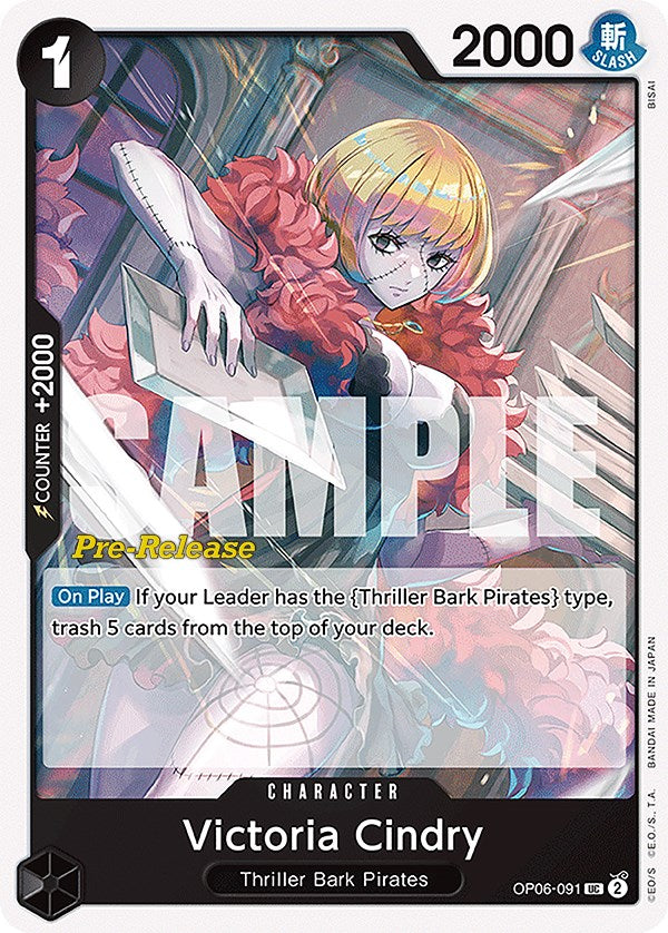 Victoria Cindry (OP06-091) - [Wings of the Captain Pre-Release Cards] - Trinity Hobby