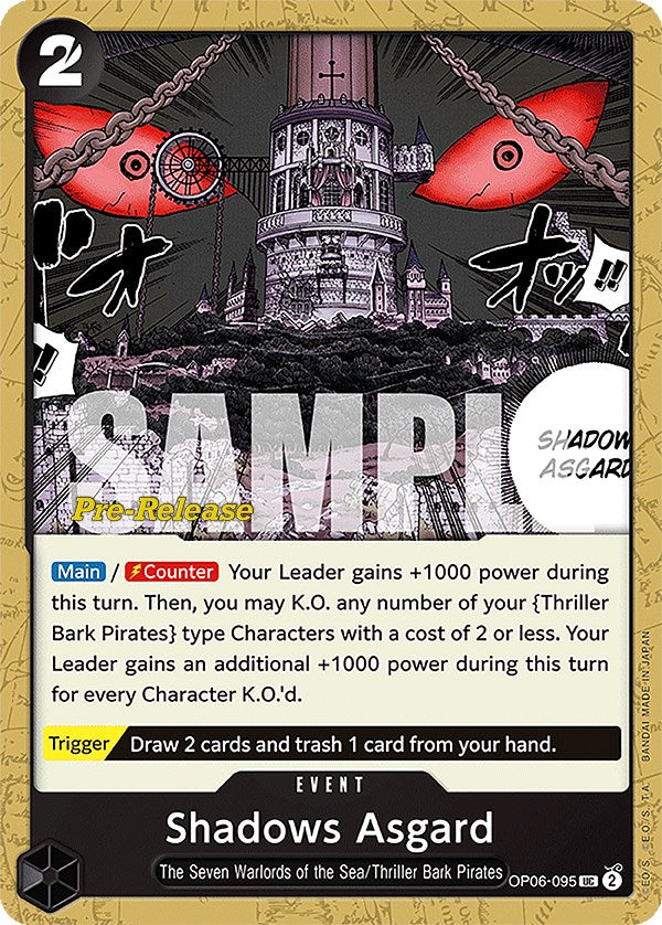 Shadows Asgard (OP06-095) - [Wings of the Captain Pre-Release Cards] - Trinity Hobby