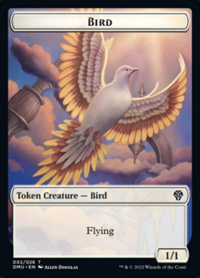 Bird (002) // Angel Double-Sided Token [Dominaria United Tokens] - Trinity Hobby