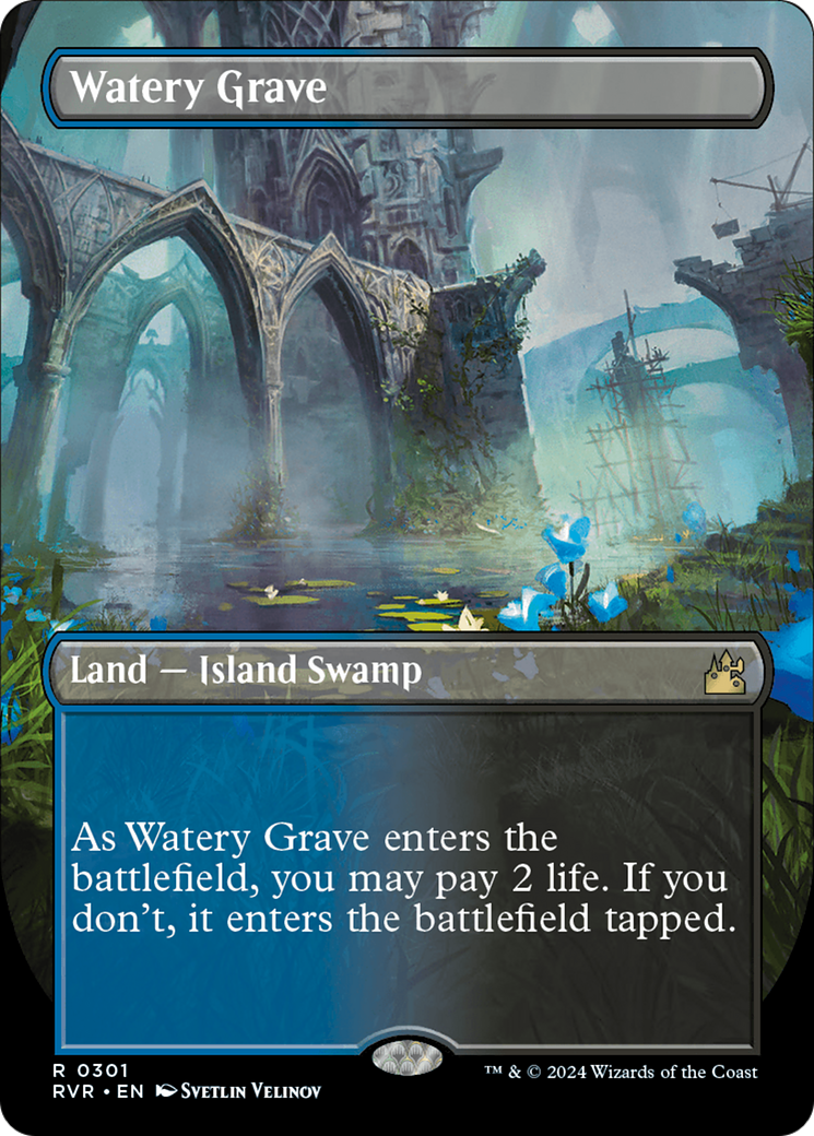 Watery Grave (Borderless) [Ravnica Remastered] - Trinity Hobby