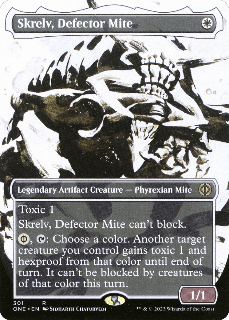 Skrelv, Defector Mite (Borderless Ichor) [Phyrexia: All Will Be One] - Trinity Hobby