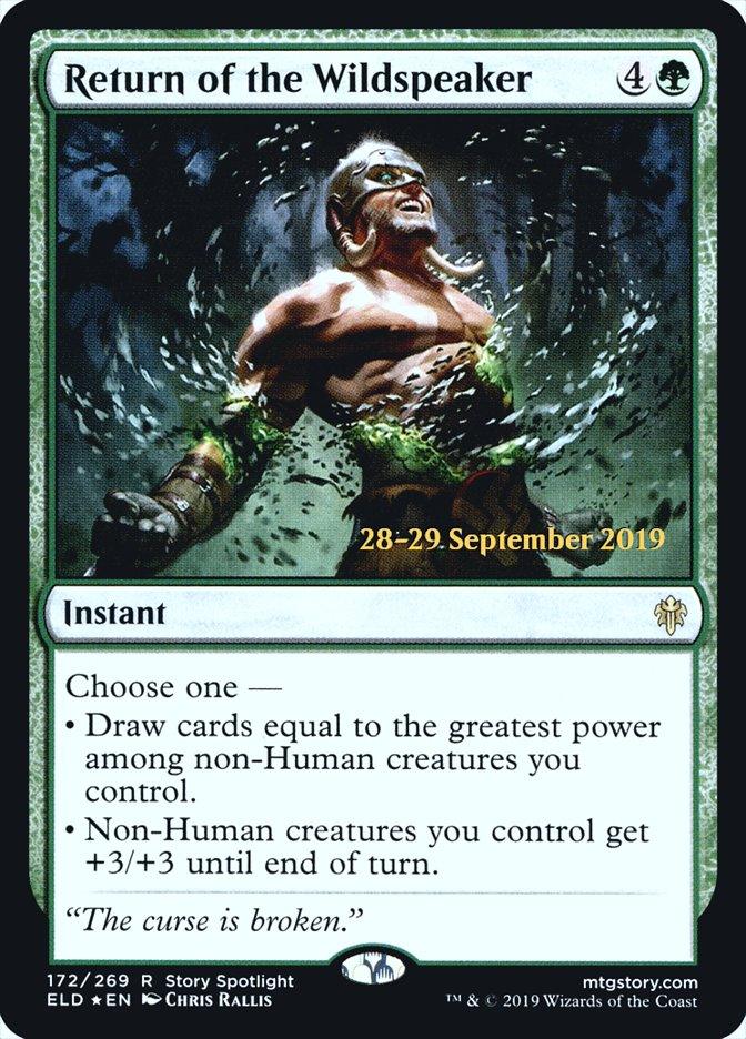 Return of the Wildspeaker [Throne of Eldraine Prerelease Promos] - Trinity Hobby