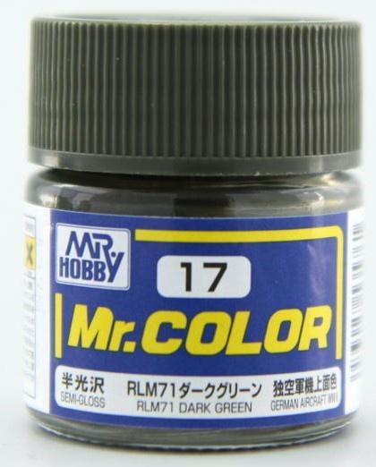 Mr. Color 17 - RLM71 Dark Green (Semi-Gloss/Aircraft) - Trinity Hobby