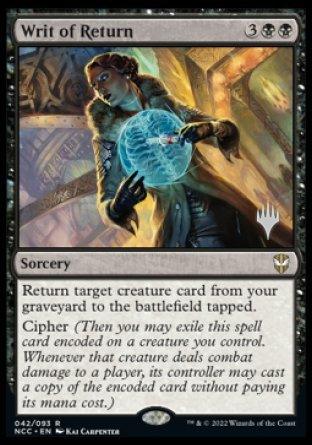 Writ of Return (Promo Pack) [Streets of New Capenna Commander Promos] - Trinity Hobby