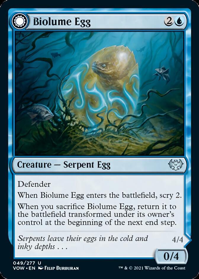 Biolume Egg // Biolume Serpent [Innistrad: Crimson Vow] - Trinity Hobby