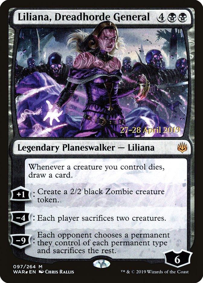 Liliana, Dreadhorde General [War of the Spark Prerelease Promos] - Trinity Hobby
