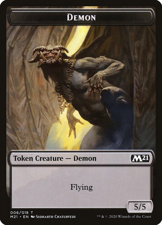 Angel // Demon Double-Sided Token [Core Set 2021 Tokens] - Trinity Hobby
