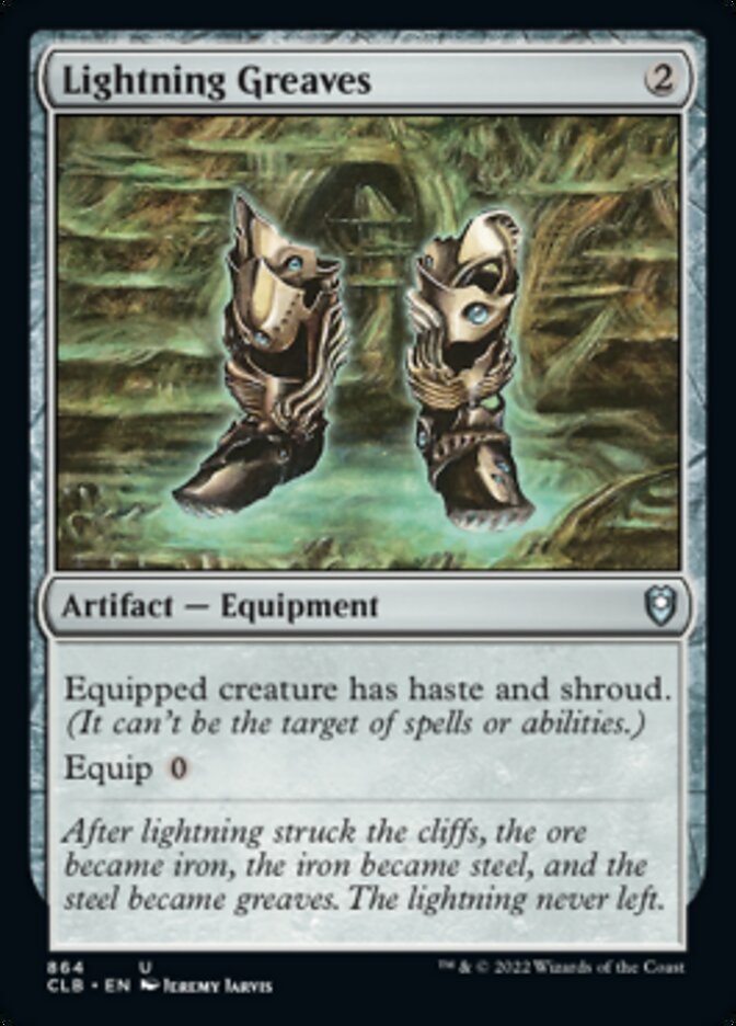 Lightning Greaves [Commander Legends: Battle for Baldur's Gate] - Trinity Hobby