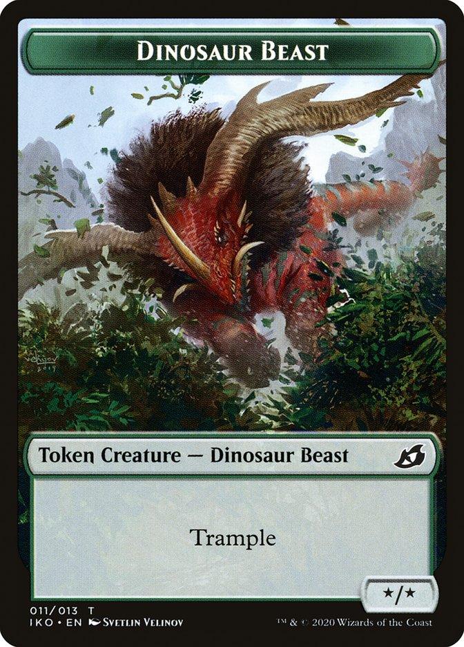 Dinosaur Beast Token [Ikoria: Lair of Behemoths Tokens] - Trinity Hobby