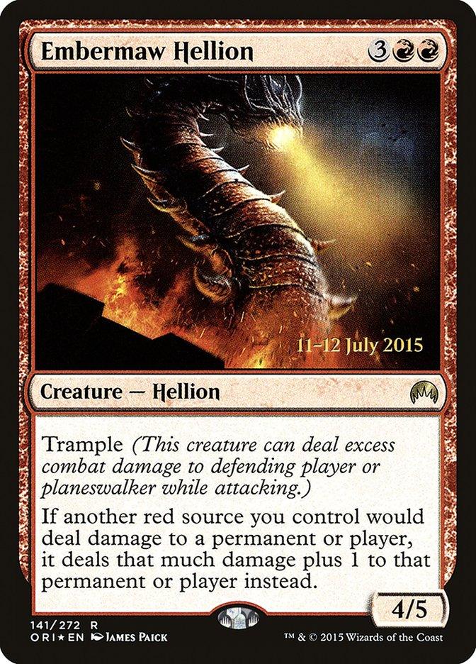 Embermaw Hellion [Magic Origins Prerelease Promos] - Trinity Hobby