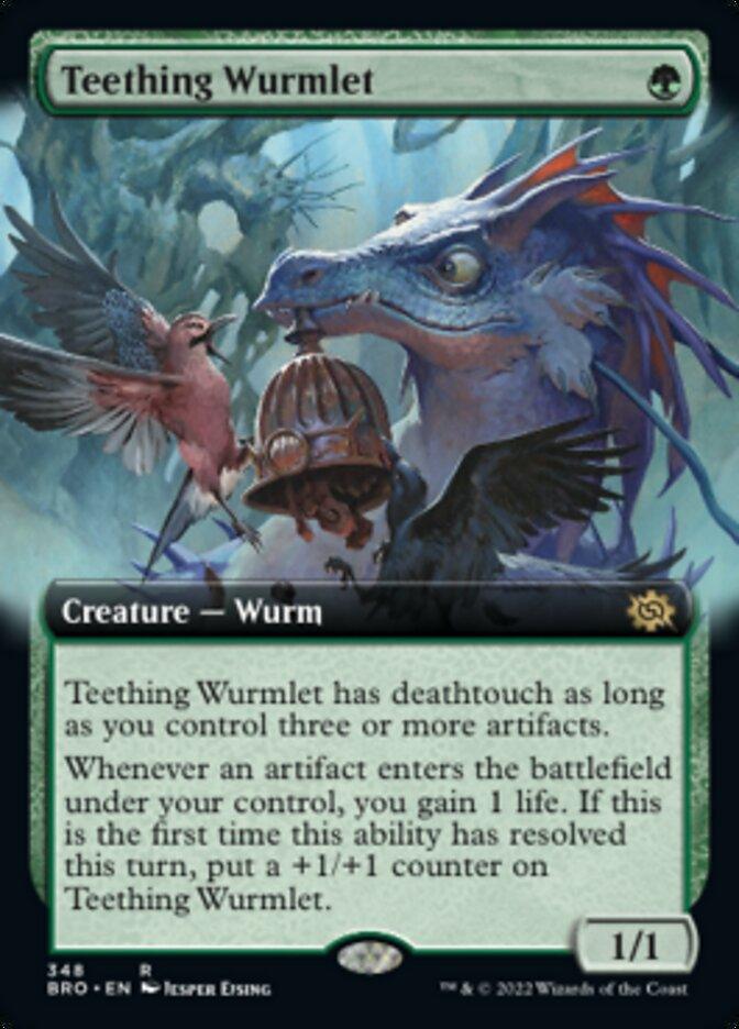Teething Wurmlet (Extended Art) [The Brothers' War] - Trinity Hobby