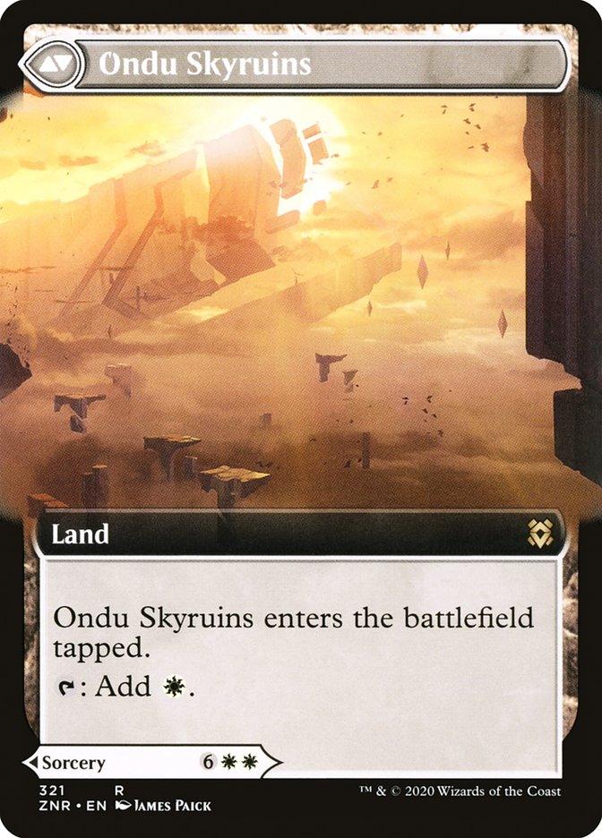 Ondu Inversion // Ondu Skyruins (Extended Art) [Zendikar Rising] - Trinity Hobby