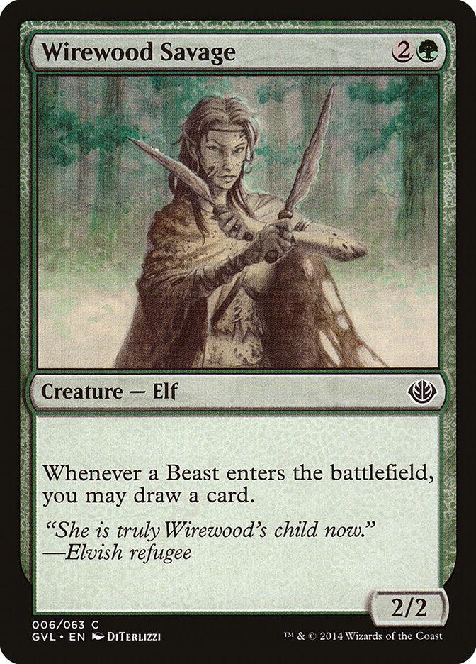 Wirewood Savage (Garruk vs. Liliana) [Duel Decks Anthology] - Trinity Hobby