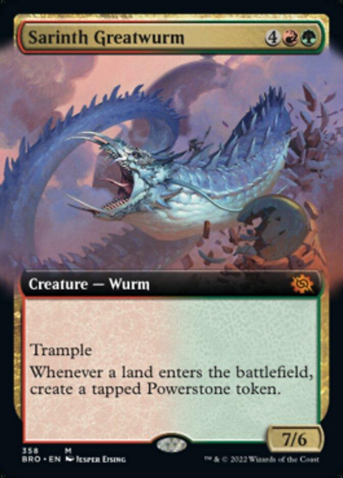 Sarinth Greatwurm (Extended Art) [The Brothers' War] - Trinity Hobby